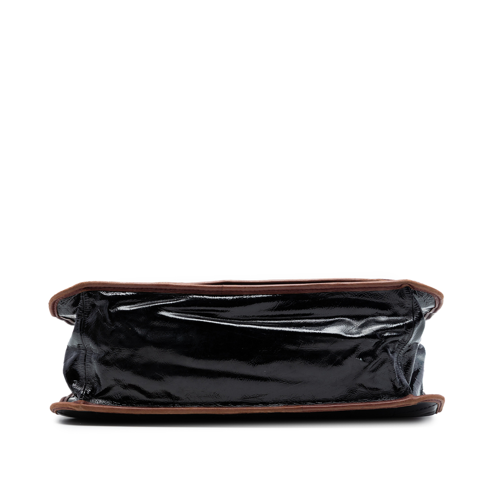 Pre-Loved Chanel CC Chocolate Bar Patent Tote - Picture 3 of 6